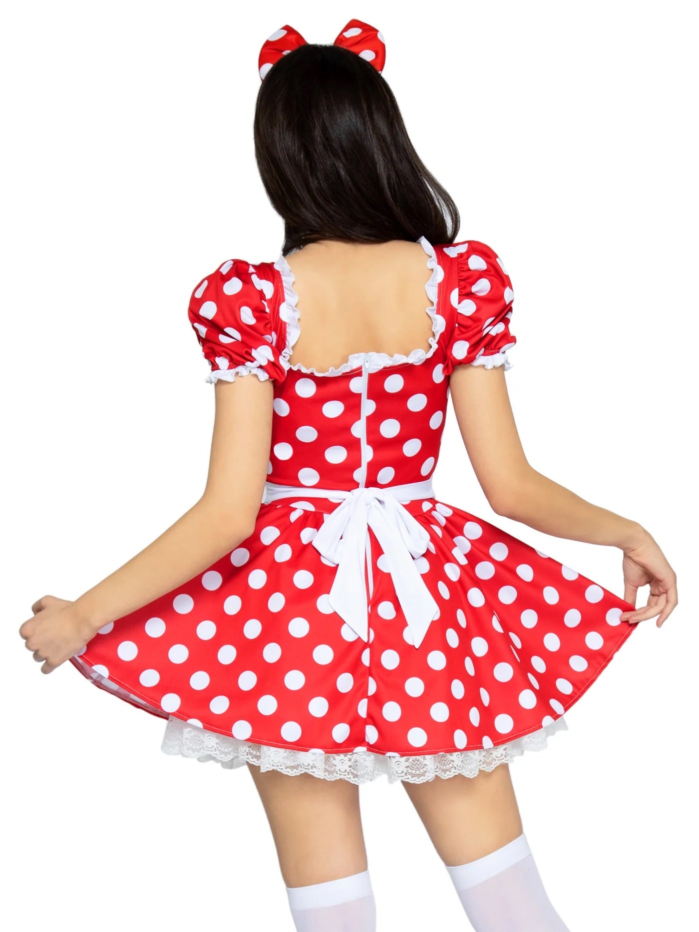 Polka Dot Dress With Headband Costume