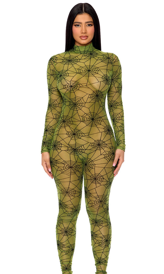 Spiderweb Jumpsuit Costume