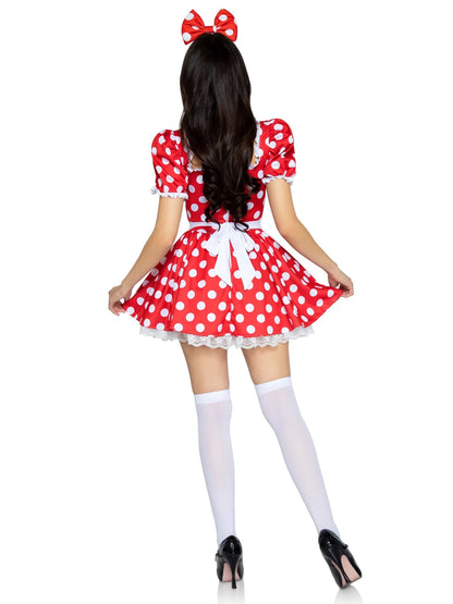 Polka Dot Dress With Headband Costume