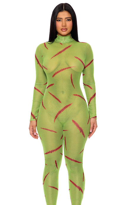 Mesh Monster Jumpsuit Costume