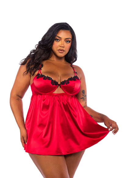 LI758 - Love & Lust Babydoll 2-Piece Set