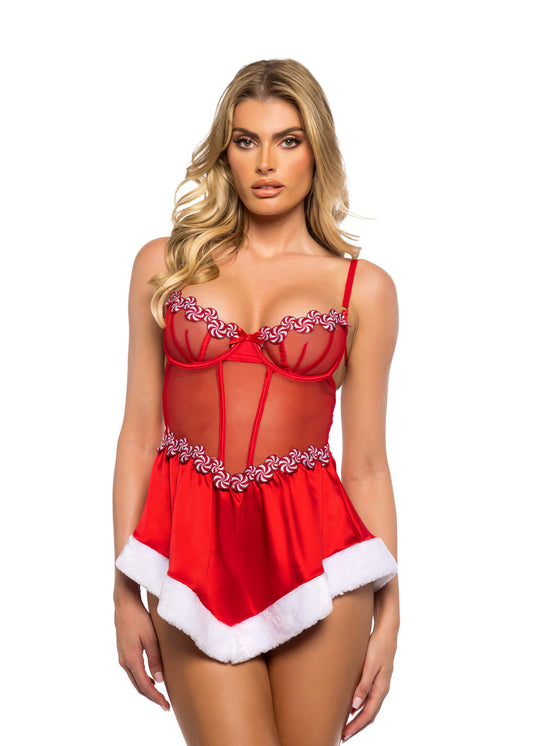 LI764 - Peppermint Kiss Babydoll