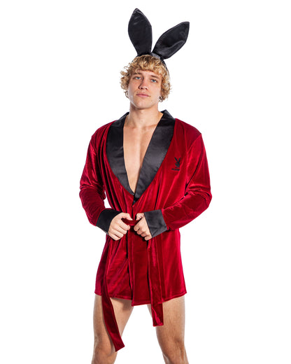 PBLI167 - Playboy Mens Smoke Lounge Robe