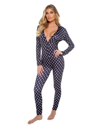 PBLI173 - Playboy Bunny Cozy Lounge Union Suit