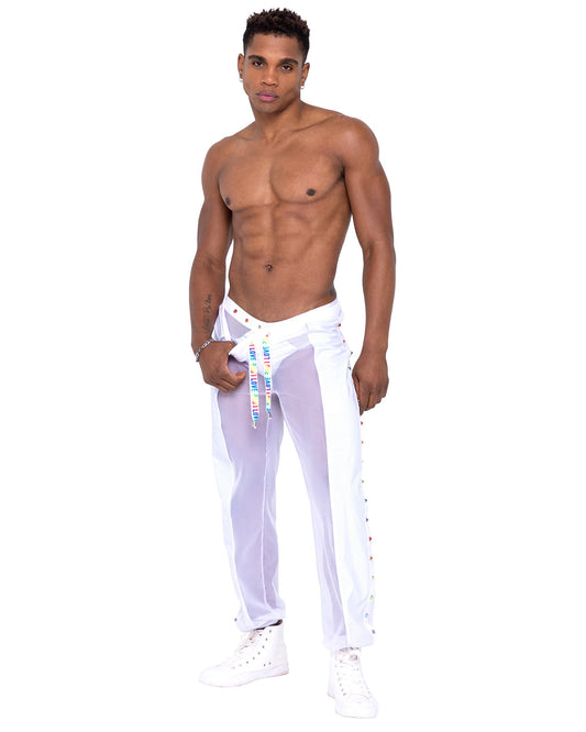 6335 - Mens Pride Vinyl Mesh & Mesh Joggers