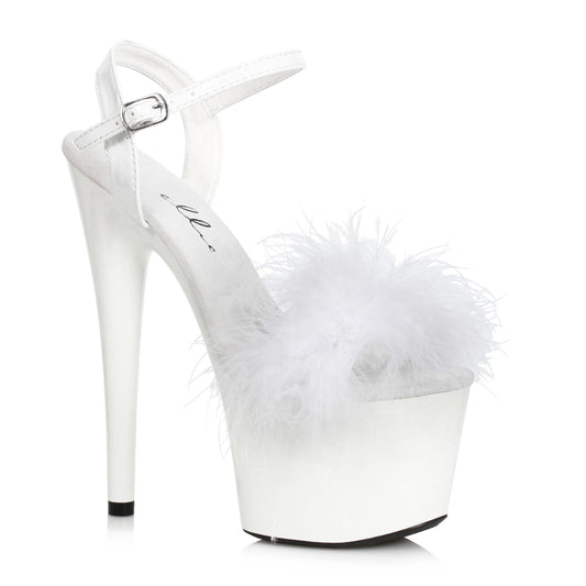 7 Platform Sandal With Marabou