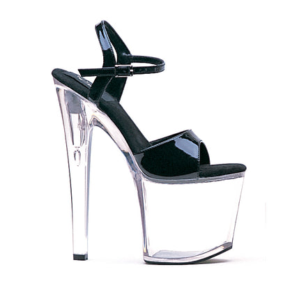 8" Heel Clear Bottom Sandal.