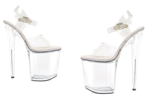 8" HEEL CLEAR SANDAL