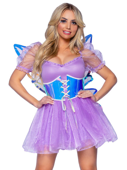 Leg Avenue A2905 Iridescent Waist Cincher Fairy Wings